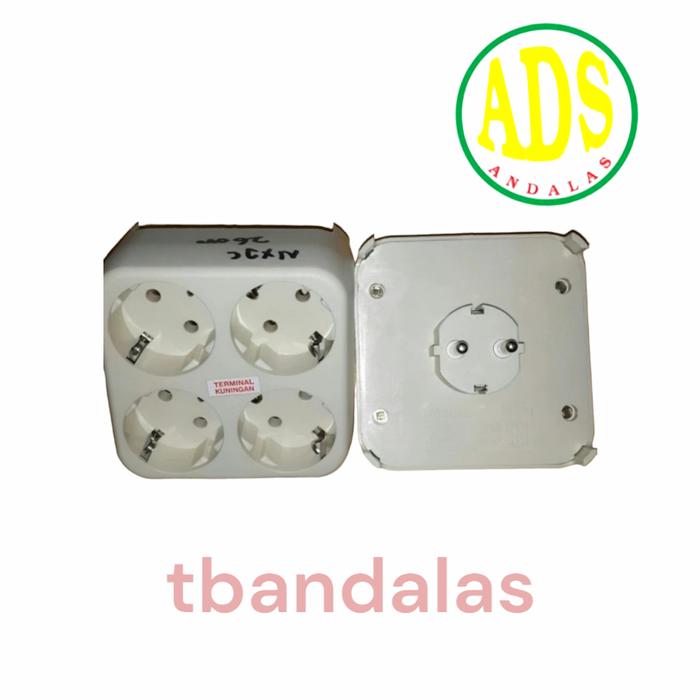 Gambar over steker stopkontak stop kontak cabang 4 in 1 uticon S 448N dari tbandalas Kota Medan Tokopedia