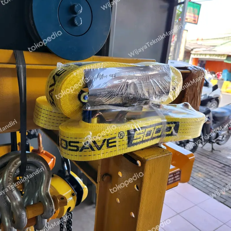 GOSAVE Rachet Tie Down / Lashing Belt caps 5 Ton x 12 Meter 2
