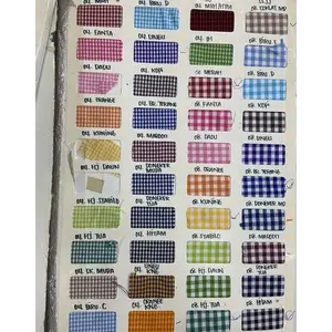 kain kotak meteran katun yarndyed 1mm 3mm