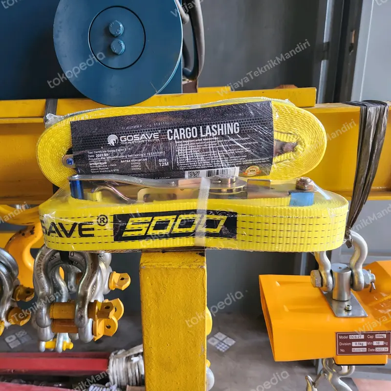 GOSAVE Rachet Tie Down / Lashing Belt caps 5 Ton x 12 Meter 0
