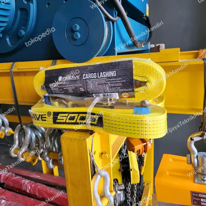 GOSAVE Rachet Tie Down / Lashing Belt caps 5 Ton x 12 Meter 1