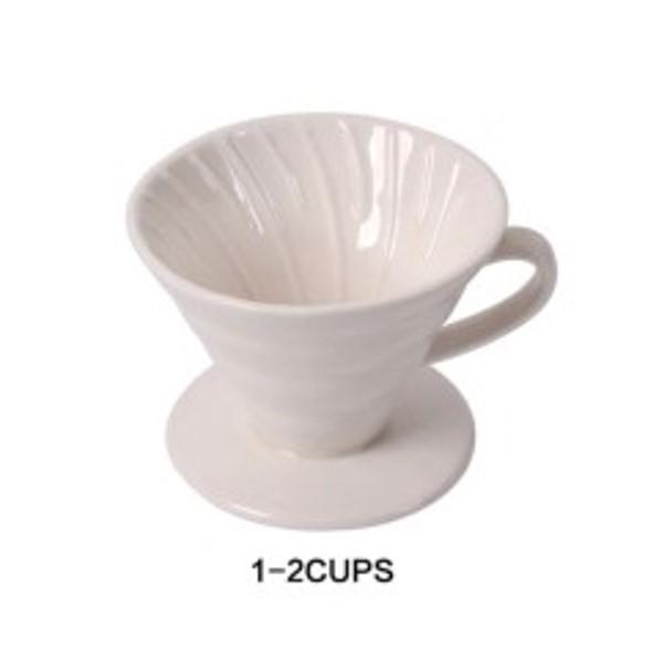 V60 01 Keramik Dripper 01 Coffee Dripper Ceramic Pour Over 1-2 Cups 1