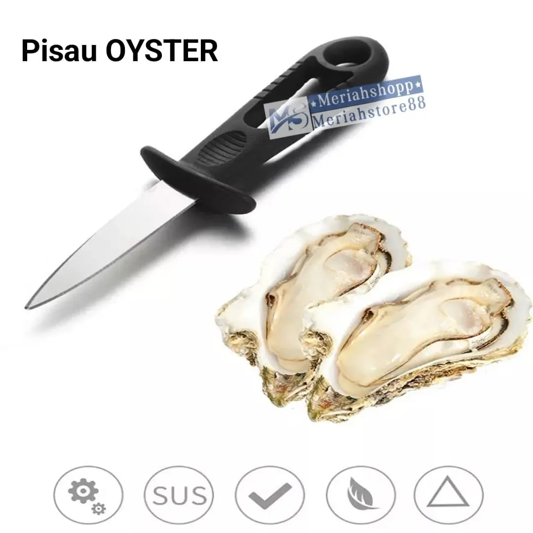 PISAU PEMBUKA TIRAM ALAT BUKAAN OYSTER KNIFE KERANG CUNGKIL CANGKANG