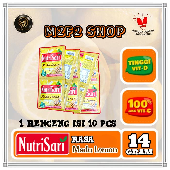Gambar NutriSari Minuman Serbuk Rasa Madu Lemon Sachet - 14 gr (Renceng) dari M2F2 Shop - Paseban Kota Administrasi Jakarta Pusat Tokopedia