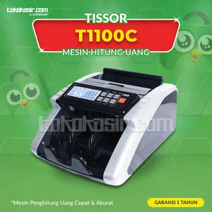 Mesin Penghitung Uang Tissor T1100C Deteksi Uang Money Bill Counter UV-MG