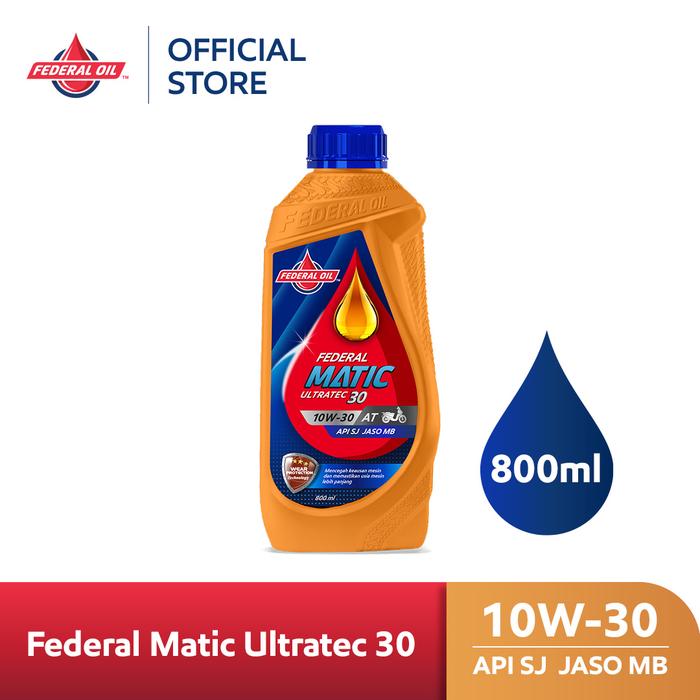 Gambar FEDERAL MATIC ULTRATEC 30 10W-30 0.8L 800ml - Oli Motor Matic dari Federal Oil Official Store Kota Administrasi Jakarta Utara Tokopedia