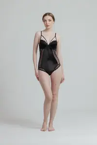 Raquel Lingerie Cory Bodysuit Black