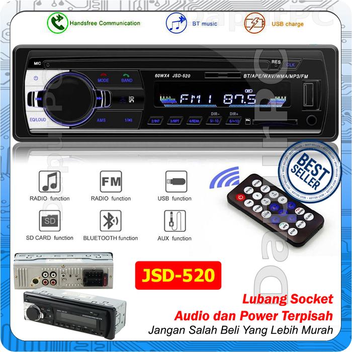 Gambar Car Audio Tape Multifungsi Bluetooth USB MP3 FM Radio dari dapurpc Kota Administrasi Jakarta Barat Tokopedia