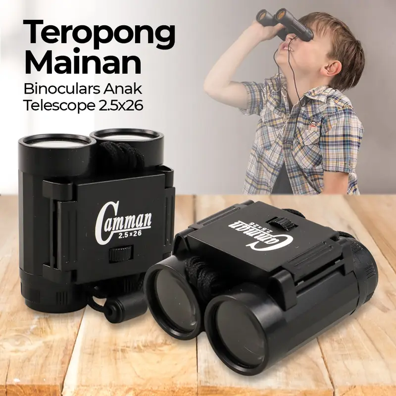 Teropong Mainan Binoculars Anak Outdoor Telescope Camman 2.5x26 0