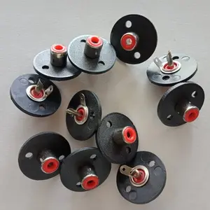 SOKET RCA 1 LUBANG / PIN BENTUK BULAT PLASTIK