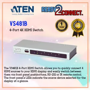 ATEN VS481B 4-Port 4K HDMI Switch