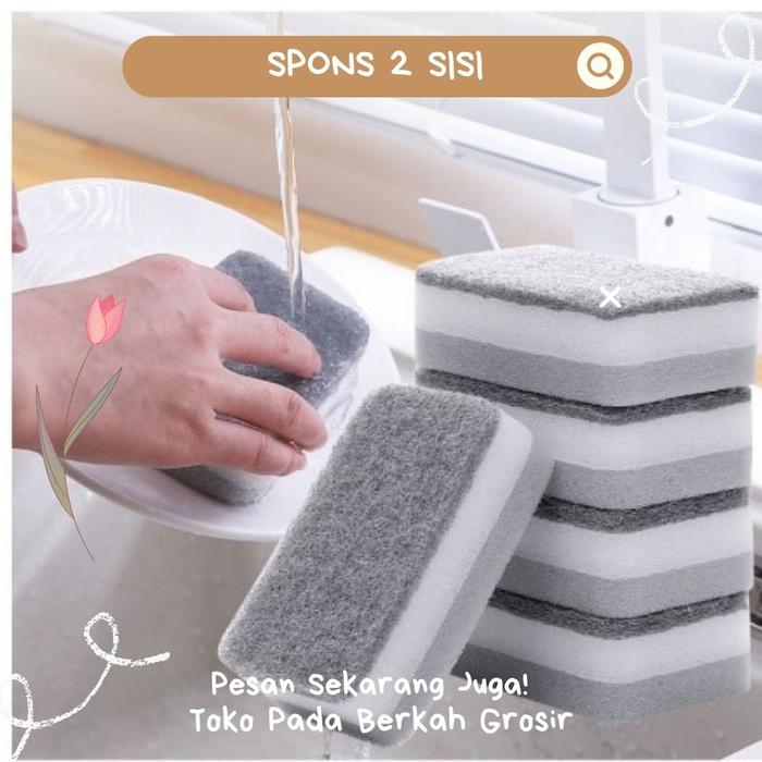 Gambar Spon Cuci Piring 2 Sisi Busa Sponge Cuci Piring Spons Alat Cuci Piring dari Toko Berkah Abadi 47 Kota Bandung Tokopedia