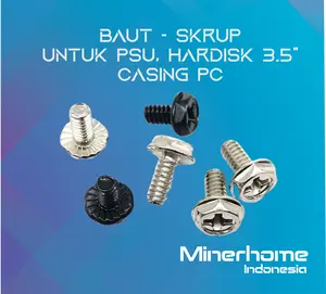 Baut Screw Sekrup PSU / HDD 3.5" / Casing Baud PC