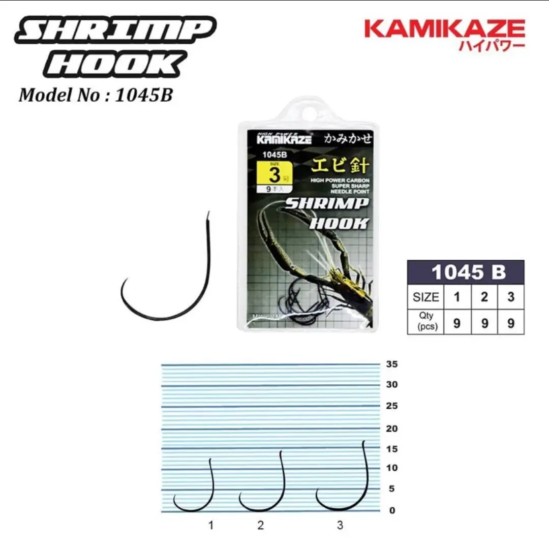 kail kamikaze shrimp hook atau kail udang