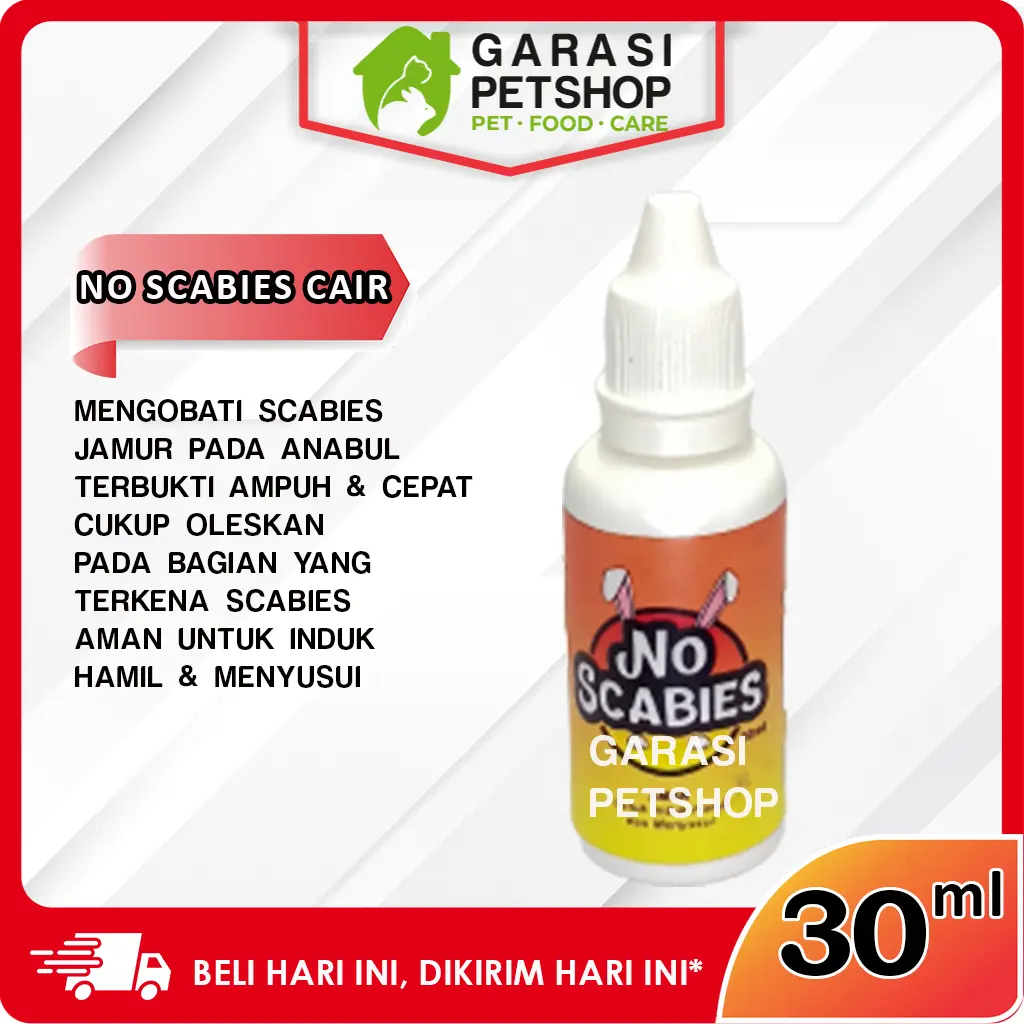 NO SCABIES CAIR 30 ML OBAT OLES NO SCABIES KELINCI KUCING 30ML CAIR