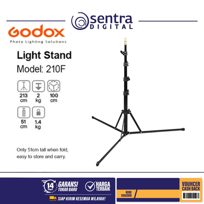 Gambar Godox Light Stand 210F // Godox 210F // light stand dari Sentra Digital Kota Surabaya Tokopedia