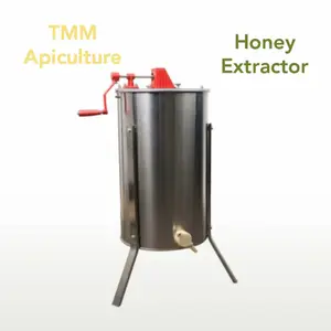 Mesin peras madu sarang Honey extractor hand 4 Frames Stainless steel