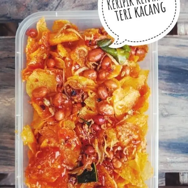 Keripik Kentang Teri Kacang Siap Makan Pedas Manis