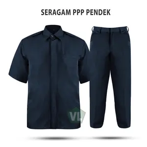 Seragam Safari Paspampres Pendek - Baju Safari Security Satpam Supir