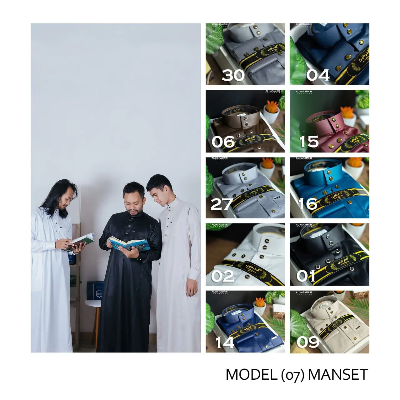 Hot Termurah Gamis Original import merek Alharamain  Jubah Dewasa dan Remaja Mewah Manset Kancing