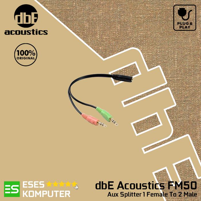 Gambar Kabel Splitter dbE Acoustics FM50 | 3.5mm 1 Female To 2 Male dari ESES Komputer Tasikmalaya Kota Tasikmalaya Tokopedia