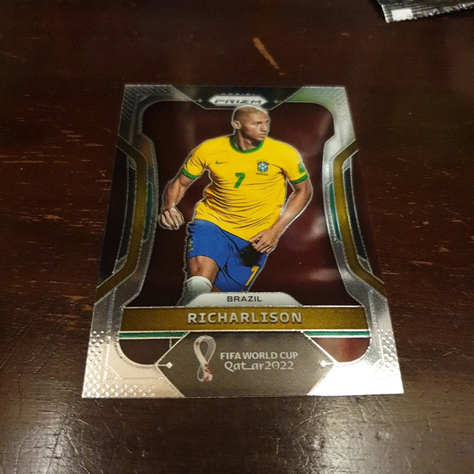 Kartu bola brazil richarlison panini prizm world cup 2022