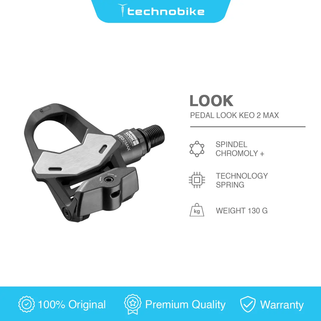 PEDAL LOOK KEO2 MAX BLACK PEDAL CLEAT ROAD