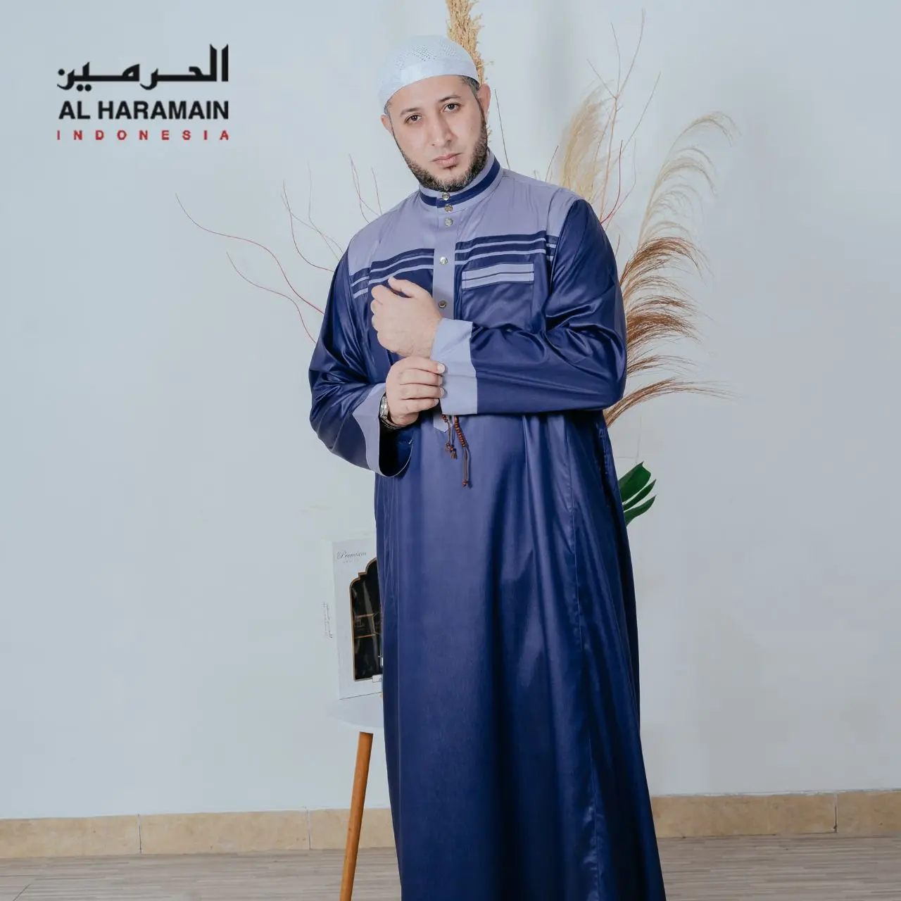 Jubah Gamis Pria Import saudi Merek Ar rauah Alsafat