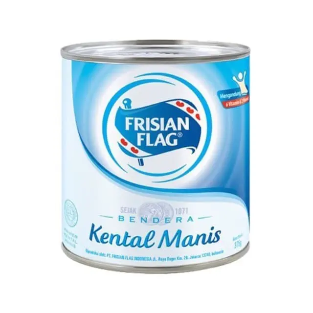Susu Bendera Frisian Flag kaleng putih 370gr