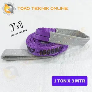 Webbing Sling Belt - Tali Angkat Double Layers 1 Ton x 3 Meter