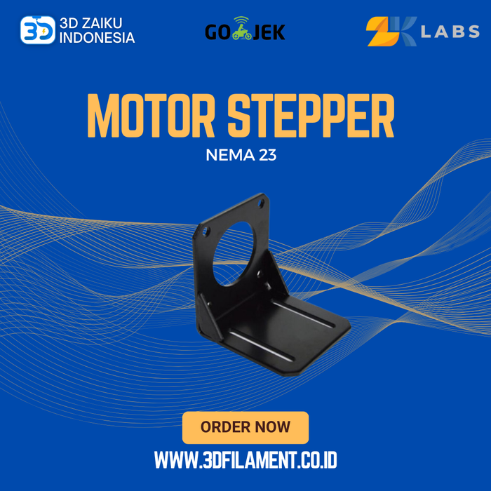 Gambar ZKLabs NEMA 23 Motor Stepper Bracket dari 3D Zaiku Indonesia Kota Administrasi Jakarta Barat Tokopedia