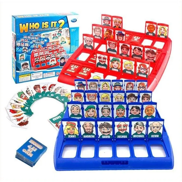 Mainan Anak Tebak Board Game WHO IS IT / Mainan Tebakan Gambar 1556