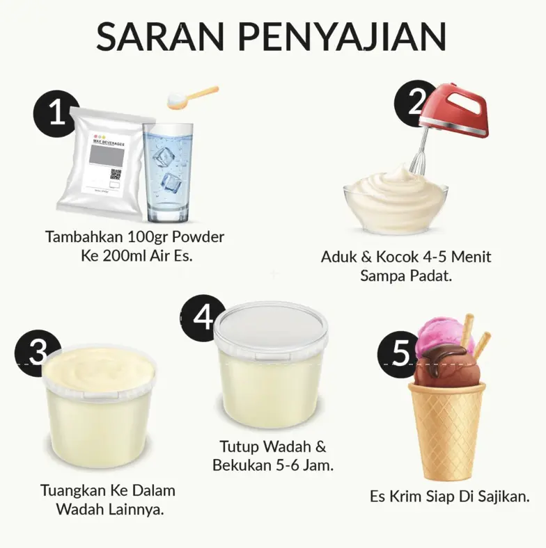 [1KG] BUBUK ES KRIM / PREMIX ICE CREAM / HARD ICE CREAM PREMIX 1