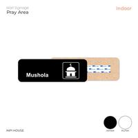 Gambar Sign Dinding Ruang Mushola Pola Kayu - INPI HOUSE - Coklat Gelap dari INPI HOUSE Official Kota Bandung 3 Tokopedia
