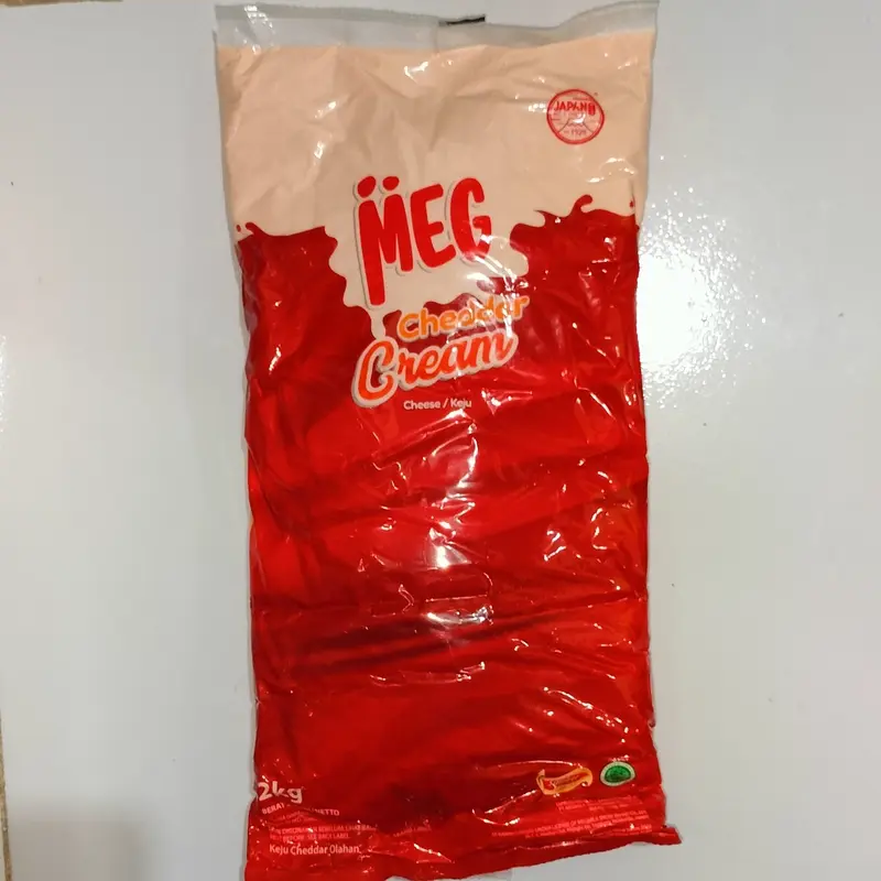 meg cheddar cream cheese 2kg 0