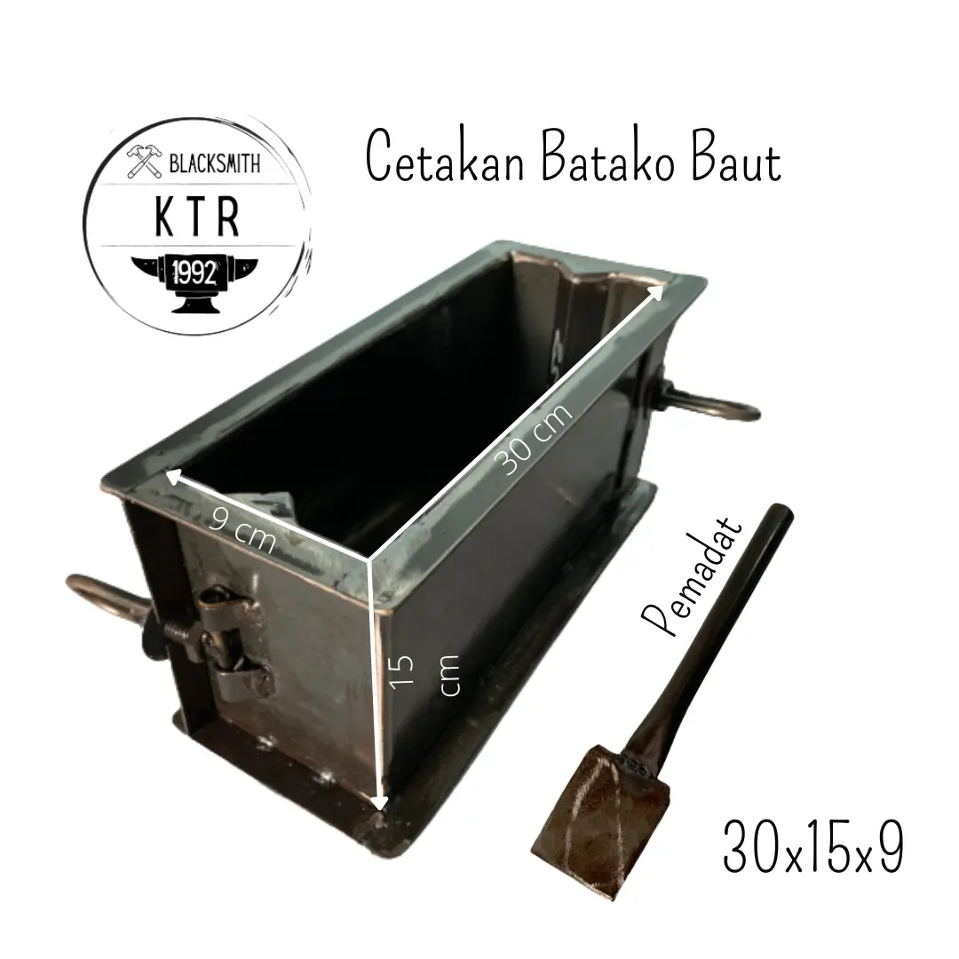Cetakan Batako Baut 30x15x9 Manual Murah