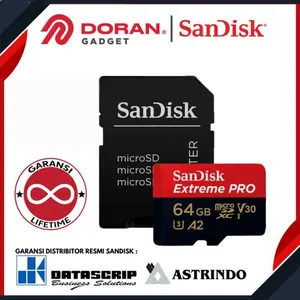 SANDISK EXTREME PRO MEMORY MICRO SD UHS-I 64GB - MICRO SDHC 64 GB