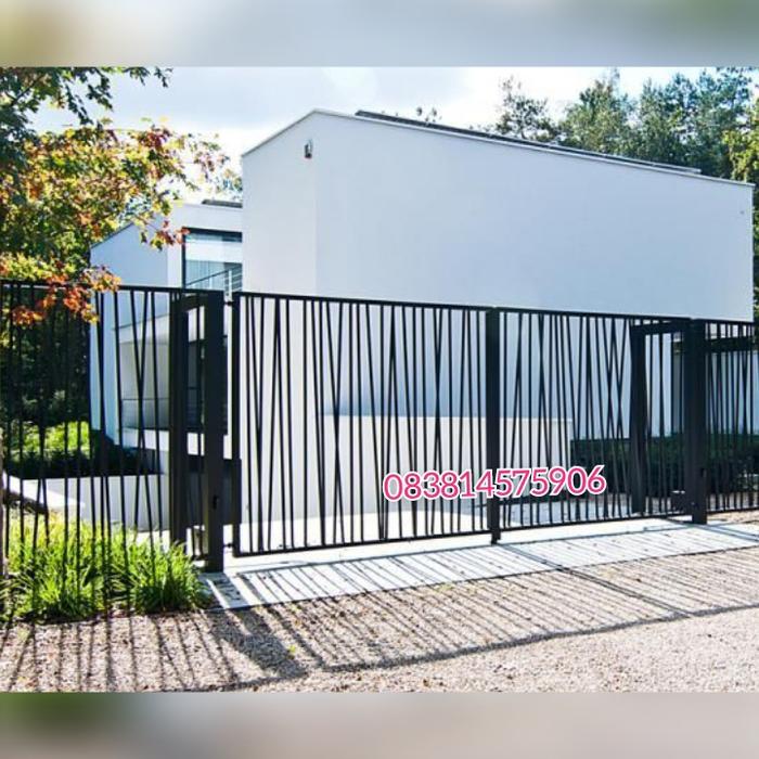 Gambar pagar minimalis . tralis . pintu kasa . kanopi . railing dari Bilshop Las Kota Bekasi Tokopedia