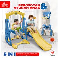 Gambar SPEEDS Prosotan Ayunan Anak Mainan Hiburan Anak Seluncuran Anak M1301 - M1307 BIRU dari Calary Toys Kab. Tangerang 1 Tokopedia