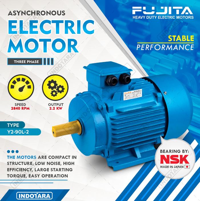 Gambar Fujita Electric Motor 3 Phase Y2-90L-2 dari PT. Indotara Persada Kab. Tangerang Tokopedia