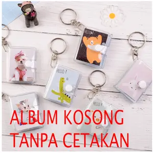 Ganci tanpa cetakan Mini Album foto 2 Inch Transparan Gliter