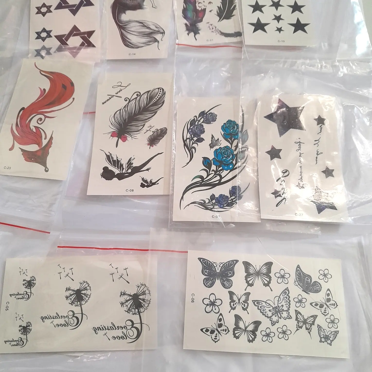 Stiker tattto temporer semi permanen tahan 3-4 minggu