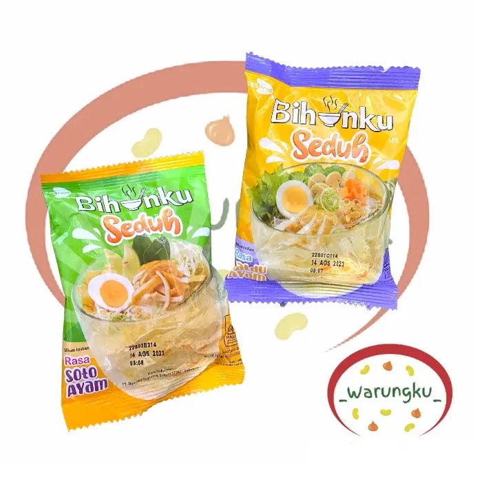 [RENCENG] Bihunku SEDUH Isi 10pcs Rasa Soto Ayam Kaldu Ayam Gelas