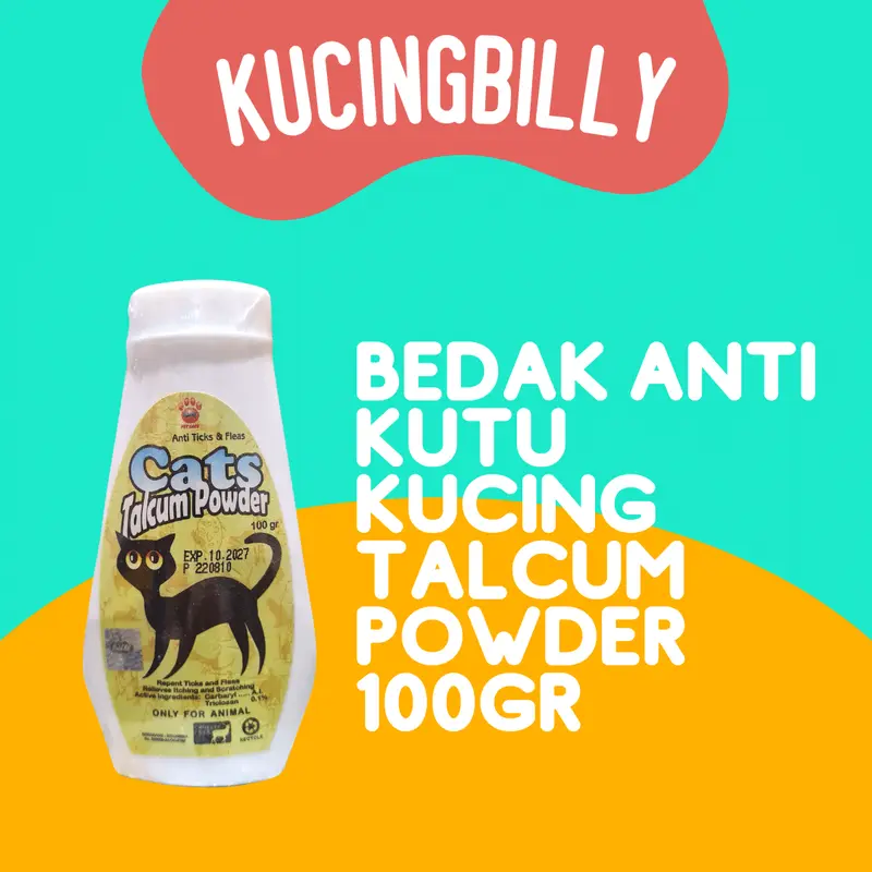 Bedak anti kutu kucing / Talcum powder Raidall 0
