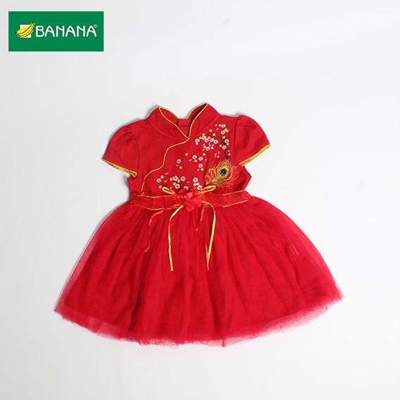 Gambar BANANA Dress Imlek Bayi Perempuan Merah - S dari BANANA Official Store Kota Administrasi Jakarta Timur Tokopedia