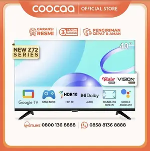 [Google TV] COOCAA 40Z72 Smart TV Youtube - Google Assistant [40 Inch]