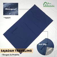 Gambar Sajadah Lipat Saku Traveling Waterproof Free Pouch 60x100Cm - Navy dari Khaulaa Store Kota Tangerang Selatan 1 Tokopedia