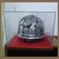 Gambar Custom Helm Ukir Alumunium Proyek Pertambangan Perak dan Box Akrilik dari toko perak kotagede silver Kota Yogyakarta 4 Tokopedia