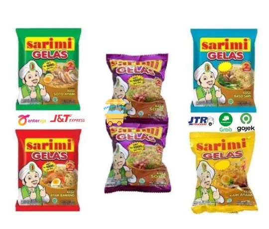 MIE GELAS SARIMI MI GELAS AYAM BAWANG BASO SAPI SOTO AYAM KARI AYAM 0