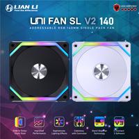 Gambar LIAN LI UNI FAN SL V2 140 | Addressable RGB 140mm Fan - WHITE dari Lezz Computech Kota Administrasi Jakarta Utara 2 Tokopedia